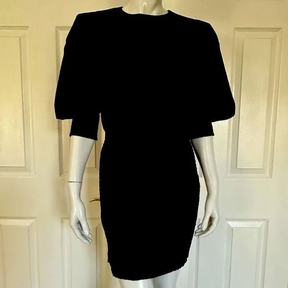 REBECCA MINKOFF Dress Tabby Ballloon Sleeve Smocked Mini Size M