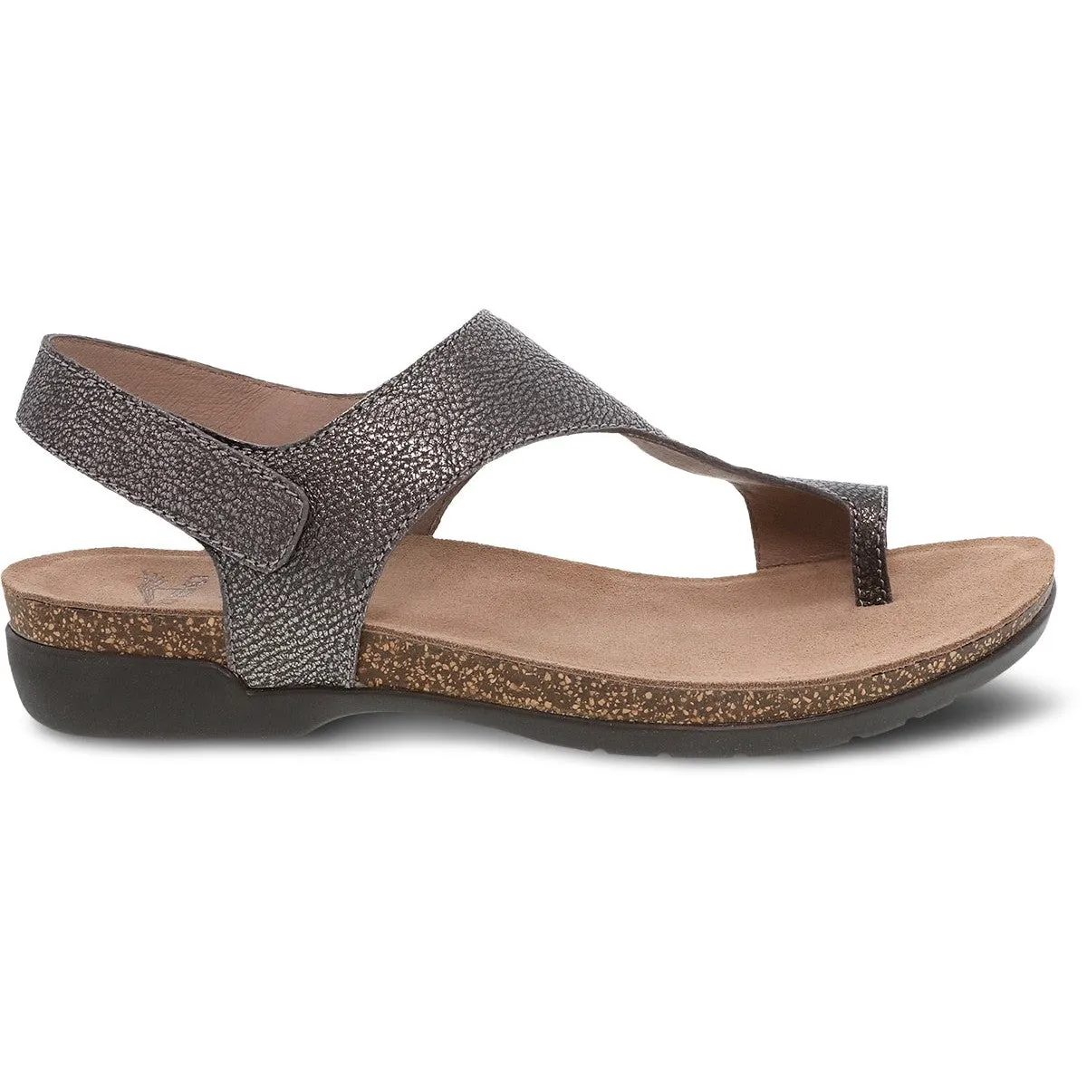 Reece | Metallic Leather | Pewter