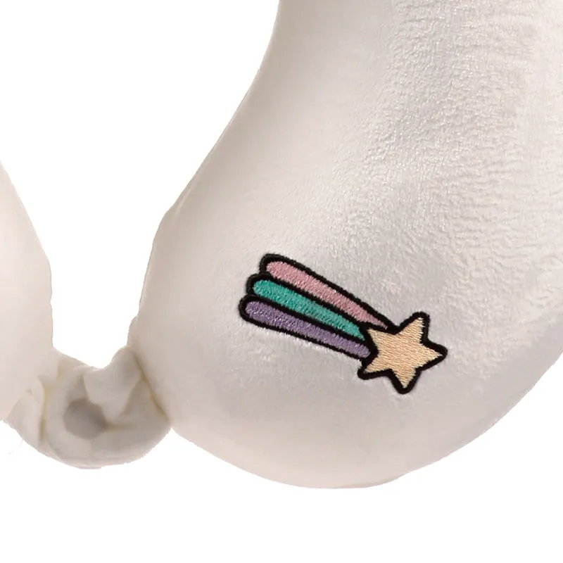 Relaxeazzz Plush Memory Foam Travel Pillow - Astra the Unicorn Adoracorns