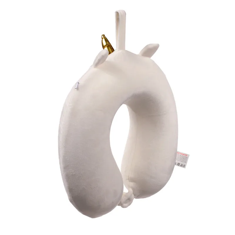 Relaxeazzz Plush Memory Foam Travel Pillow - Astra the Unicorn Adoracorns