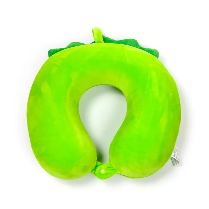 Relaxeazzz Plush Memory Foam Travel Pillow - Huck the Dinosaur Adorasaurs
