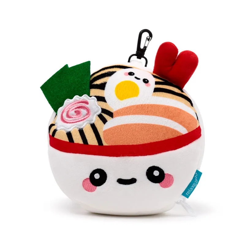 Relaxeazzz Travel Pillow & Eye Mask  - Foodiemals Nori the Ramen Bowl