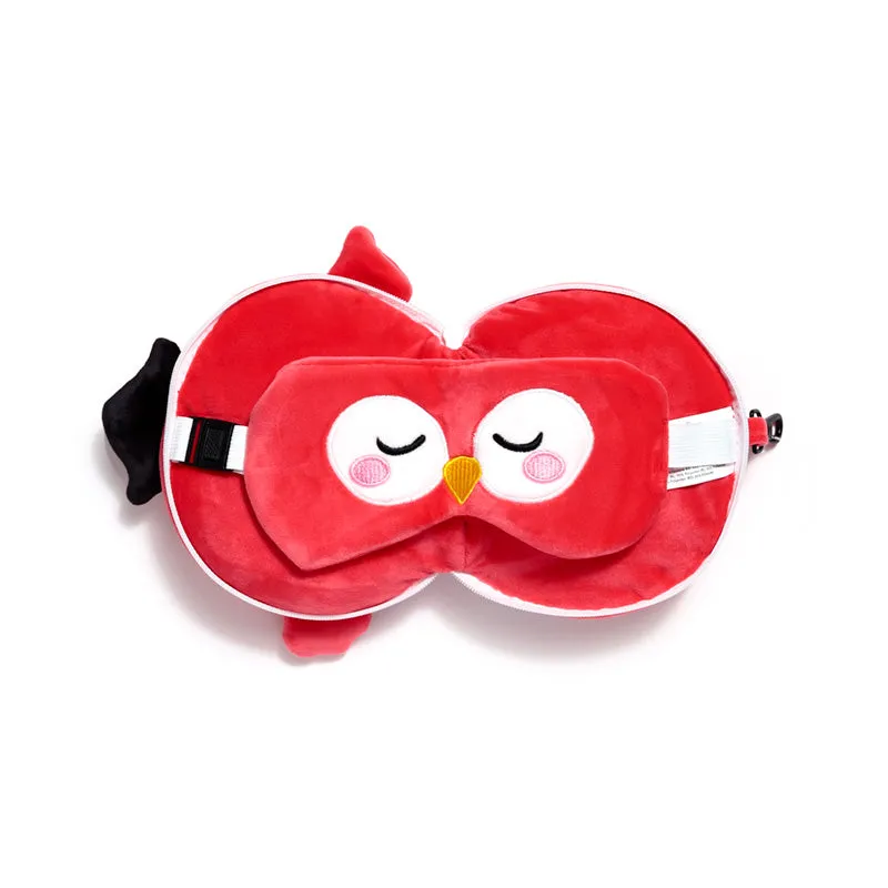 Relaxeazzz Travel Pillow & Eye Mask  - Jolly Joger Pirate Bembo the Parrot