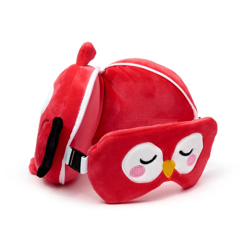 Relaxeazzz Travel Pillow & Eye Mask  - Jolly Joger Pirate Bembo the Parrot