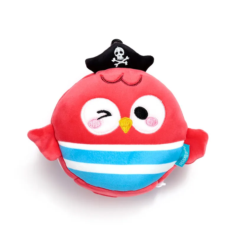 Relaxeazzz Travel Pillow & Eye Mask  - Jolly Joger Pirate Bembo the Parrot