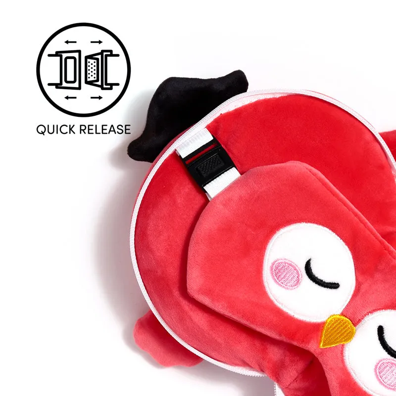 Relaxeazzz Travel Pillow & Eye Mask  - Jolly Joger Pirate Bembo the Parrot