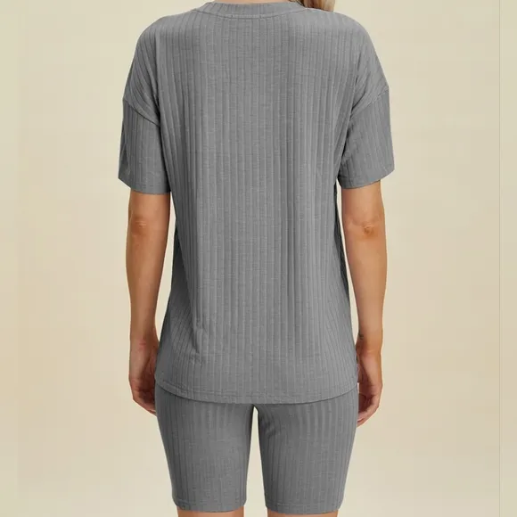 Ribbed Harmony Set - Gray