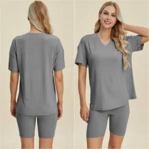 Ribbed Harmony Set - Gray