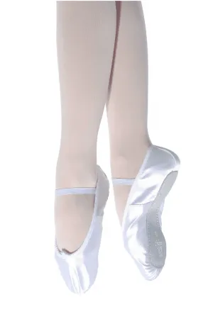 Roch Valley White Satin SS/S Ballet Shoe Adult