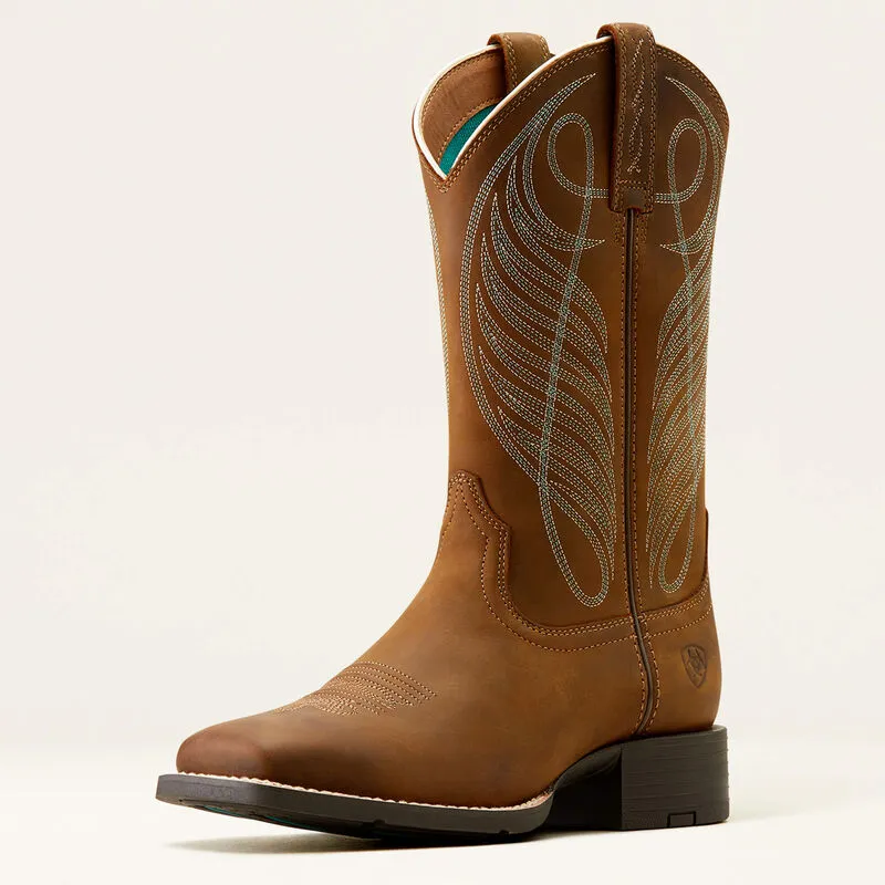 Round Up Woman's Wide Square Toe Western Boot | 10018528