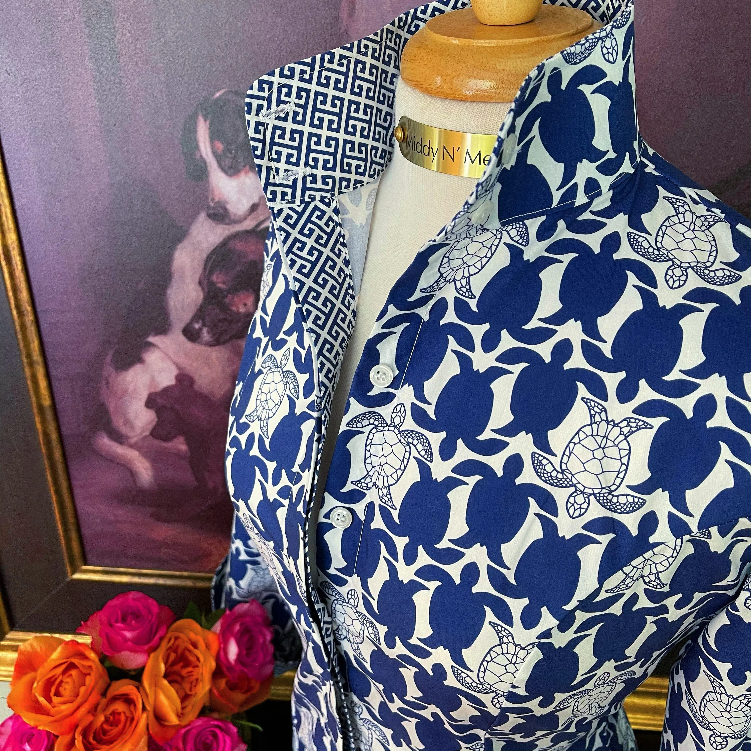SEA ISLAND SHIRT IN NAVY