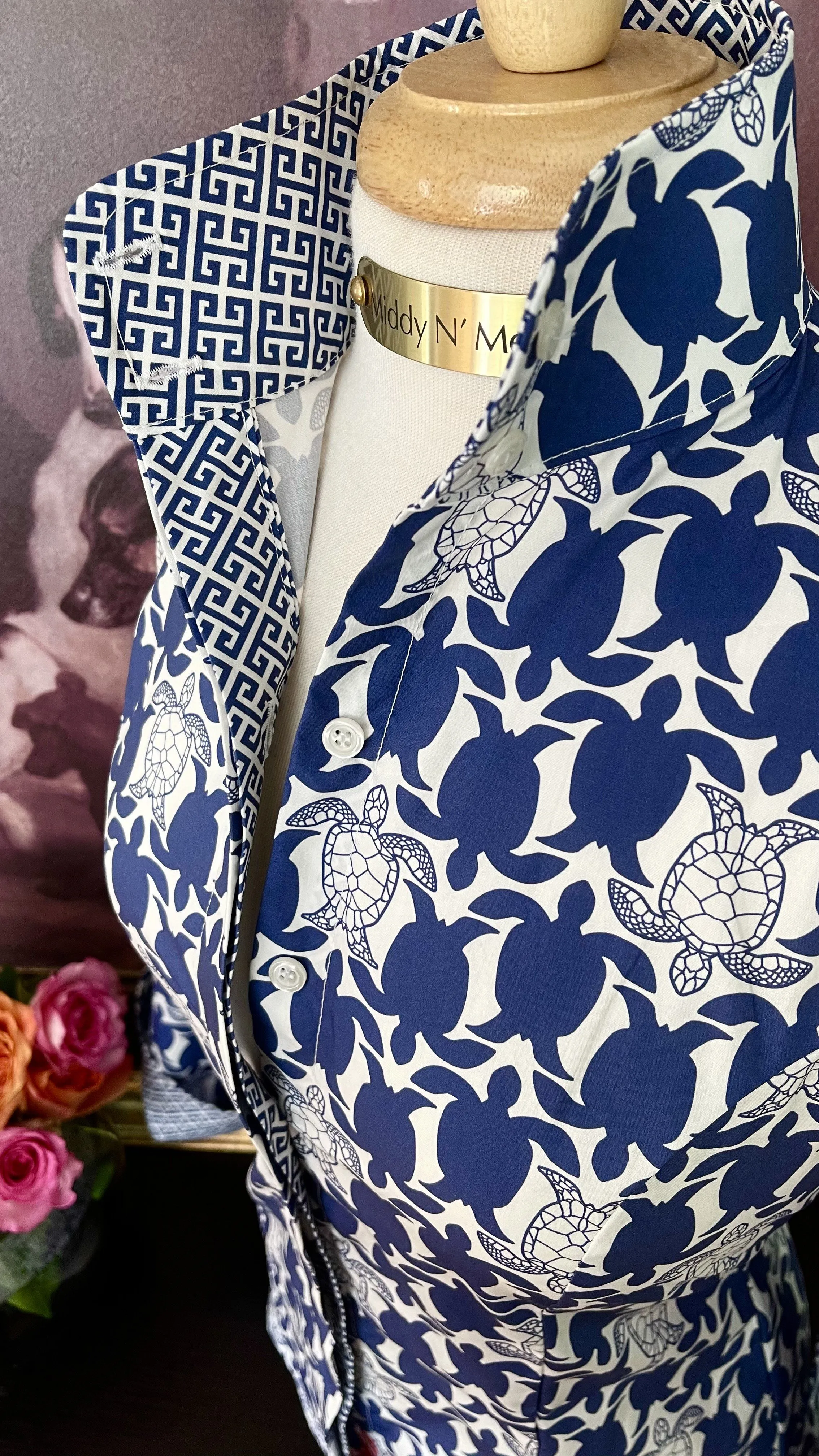 SEA ISLAND SHIRT IN NAVY