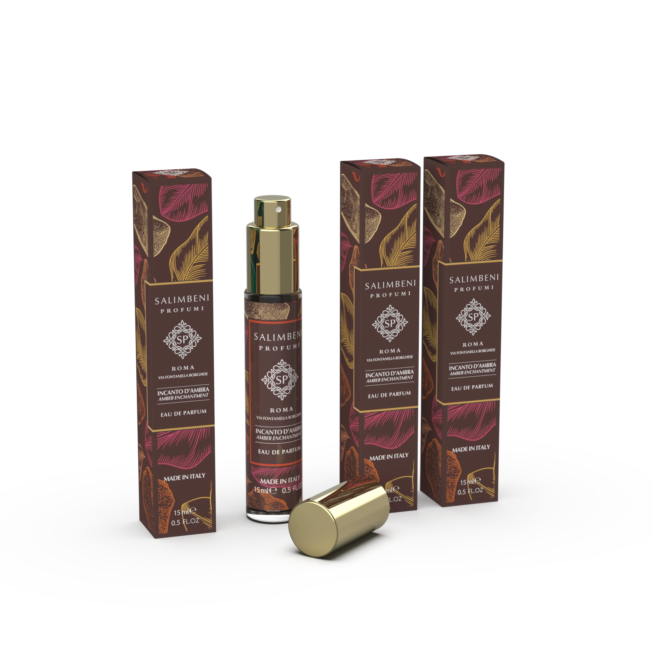 Set da viaggio 45 ml: 3 Eau de Parfum da viaggio - Incanto d'Ambra
