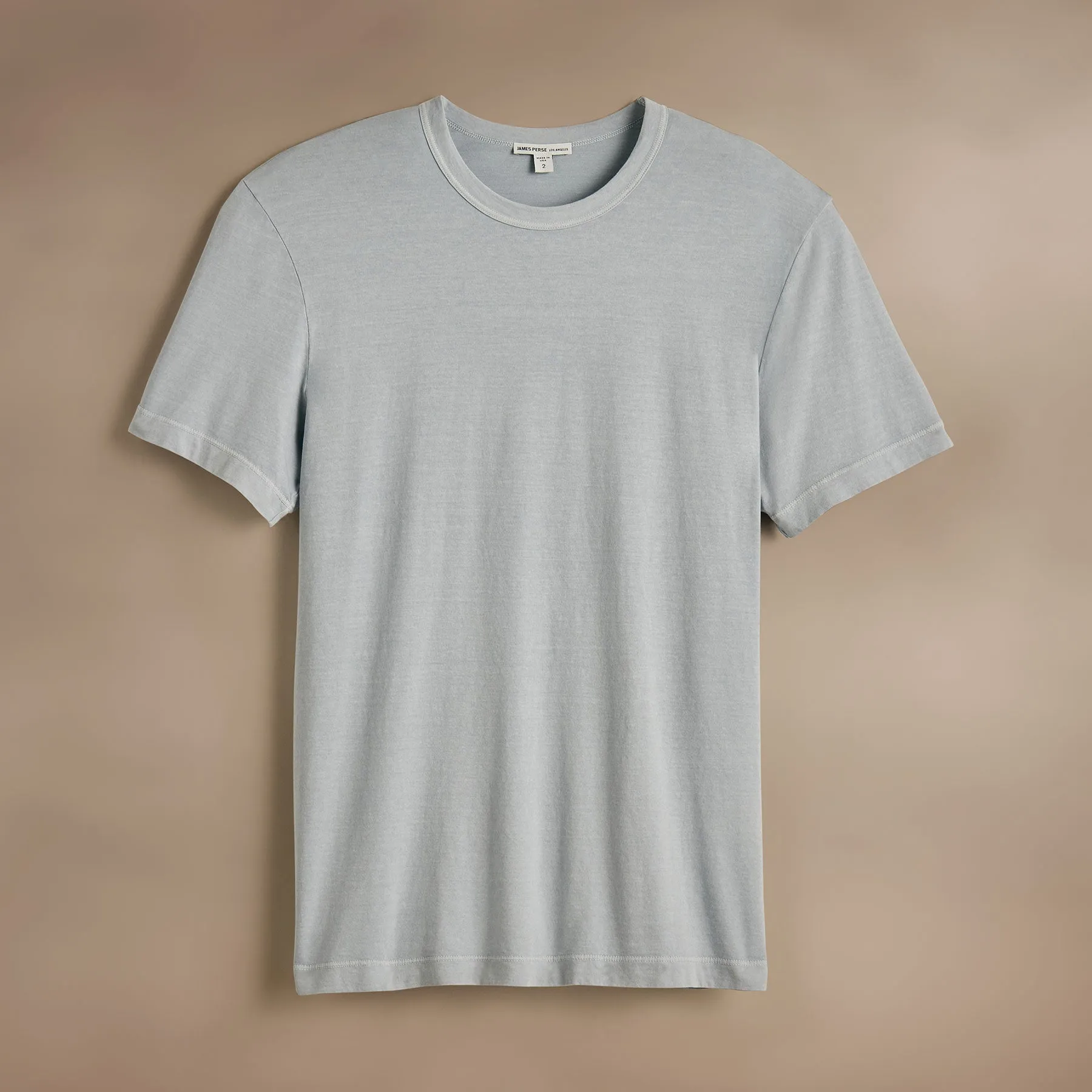 Short Sleeve Crew Neck - Grey Glacier Pigment