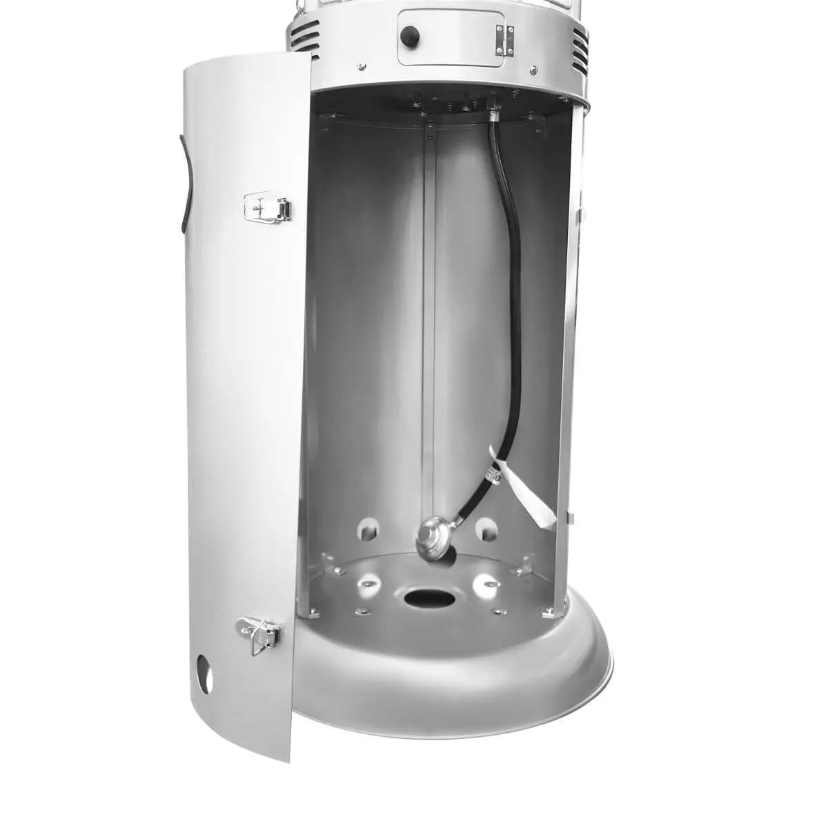Silver Propane Patio Heater with Wheels I SPAFAIR
