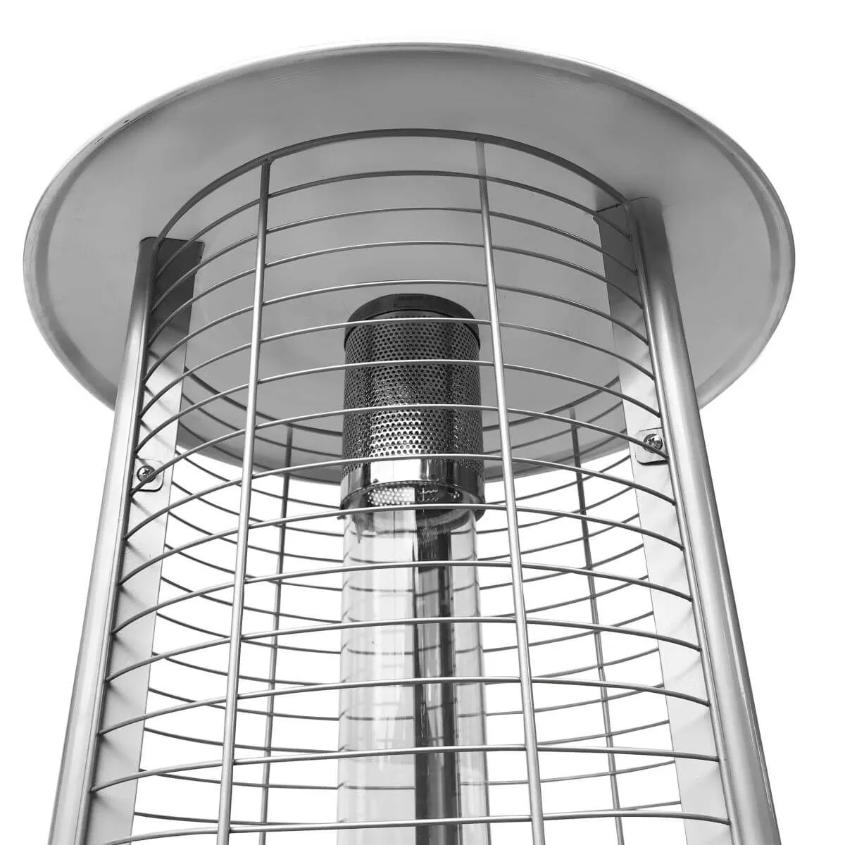 Silver Propane Patio Heater with Wheels I SPAFAIR