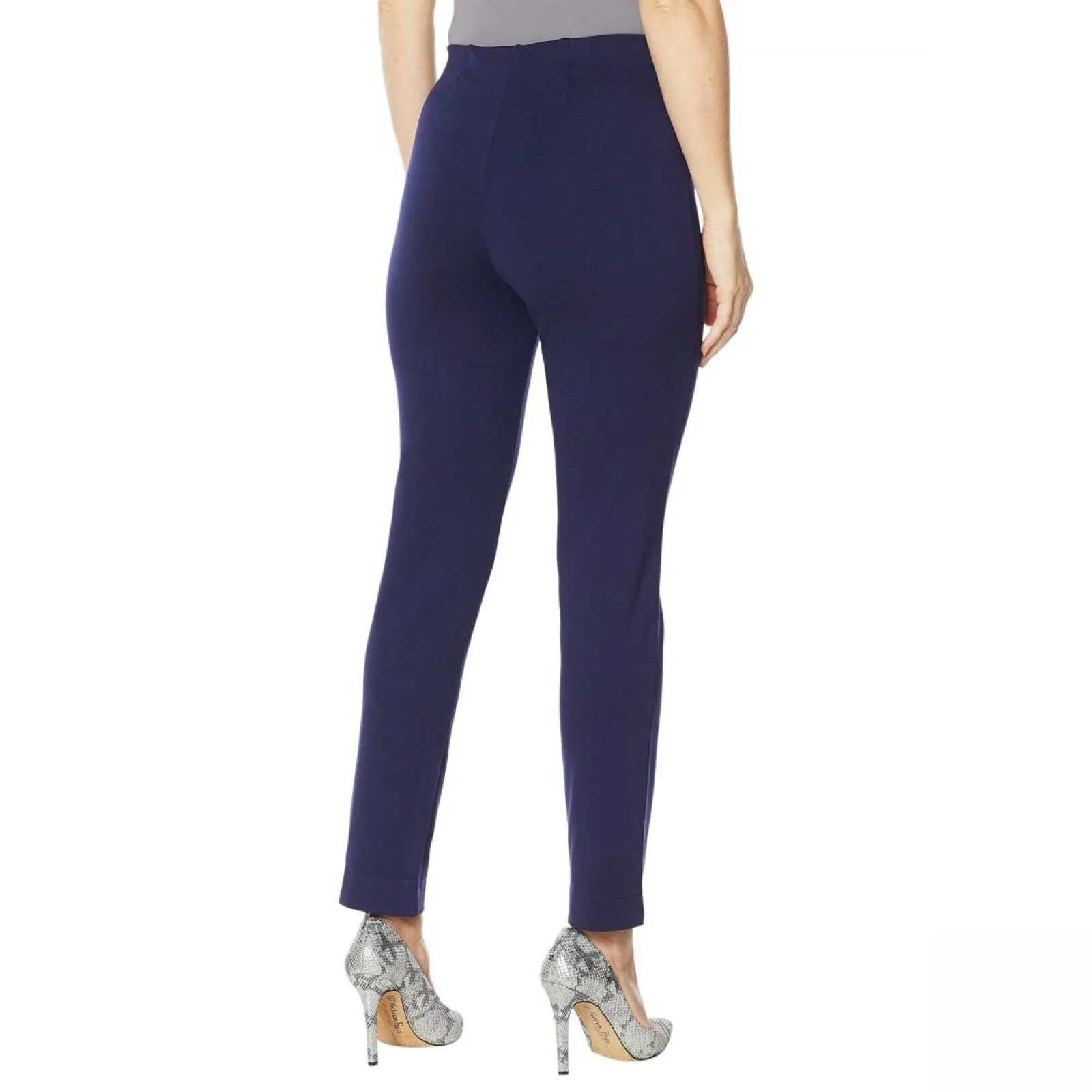 Slinky Brand Women's Tummy Control Ponte Skinny Pants