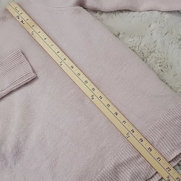 Something Navy Cashmere Silk Blend Sweater Baby Pink szXXS  BinI