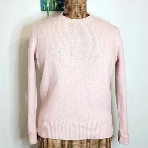 Something Navy Cashmere Silk Blend Sweater Baby Pink szXXS  BinI