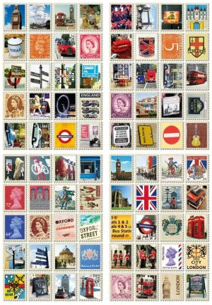 Stamp Sticker-London