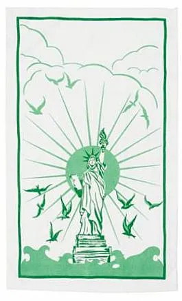 Statue of Liberty Tea Towel by Moda