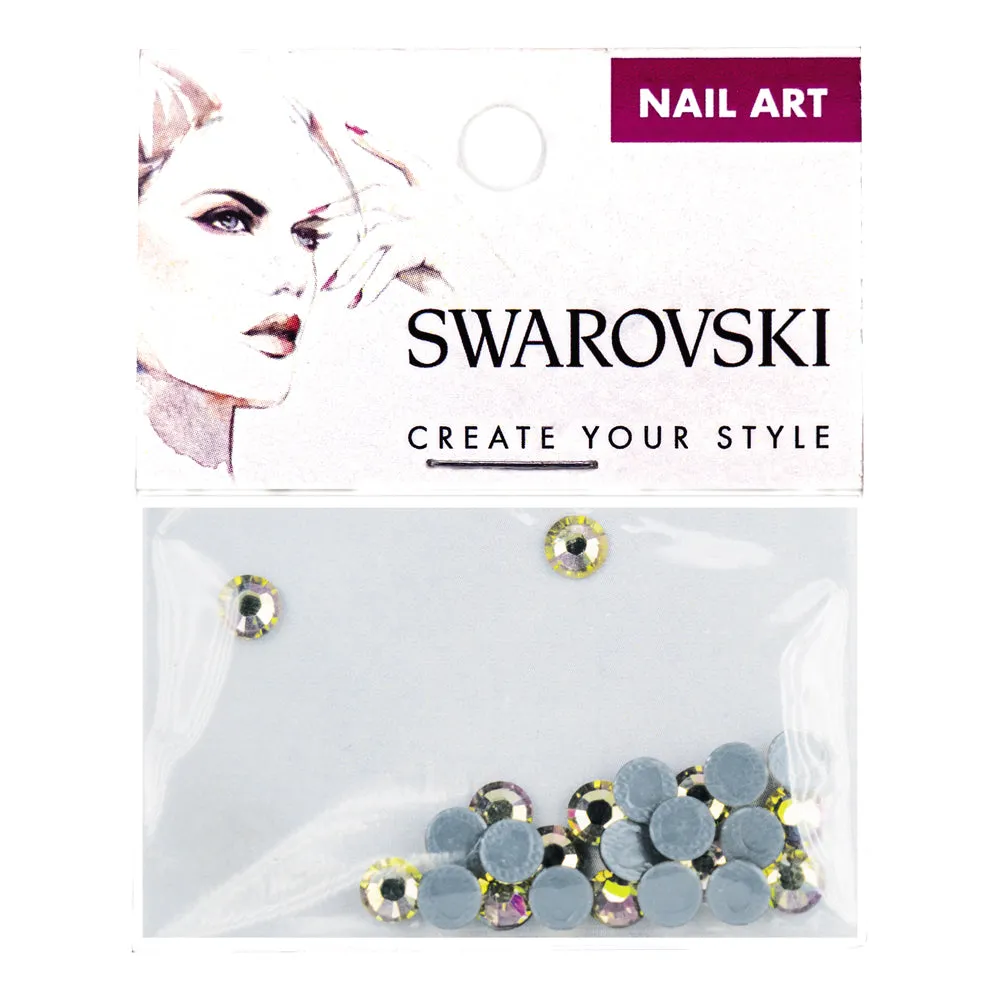 SWAROVSKI - Crystal Luminous Green Round Flat Back HF