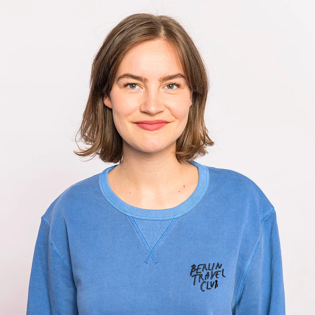 Sweater “Berlin Travel Club” - cadet blue