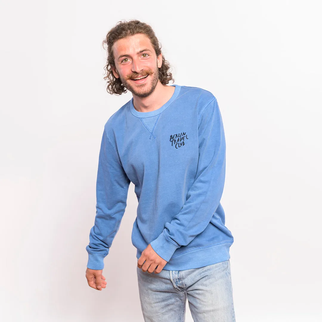 Sweater “Berlin Travel Club” - cadet blue