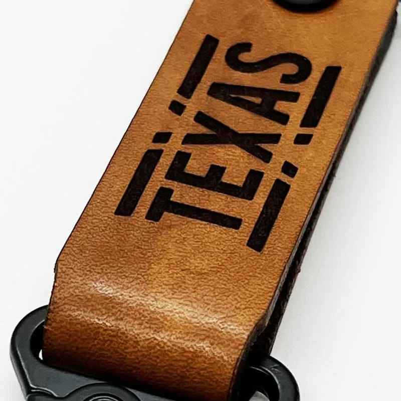 teXas Leather Keychain