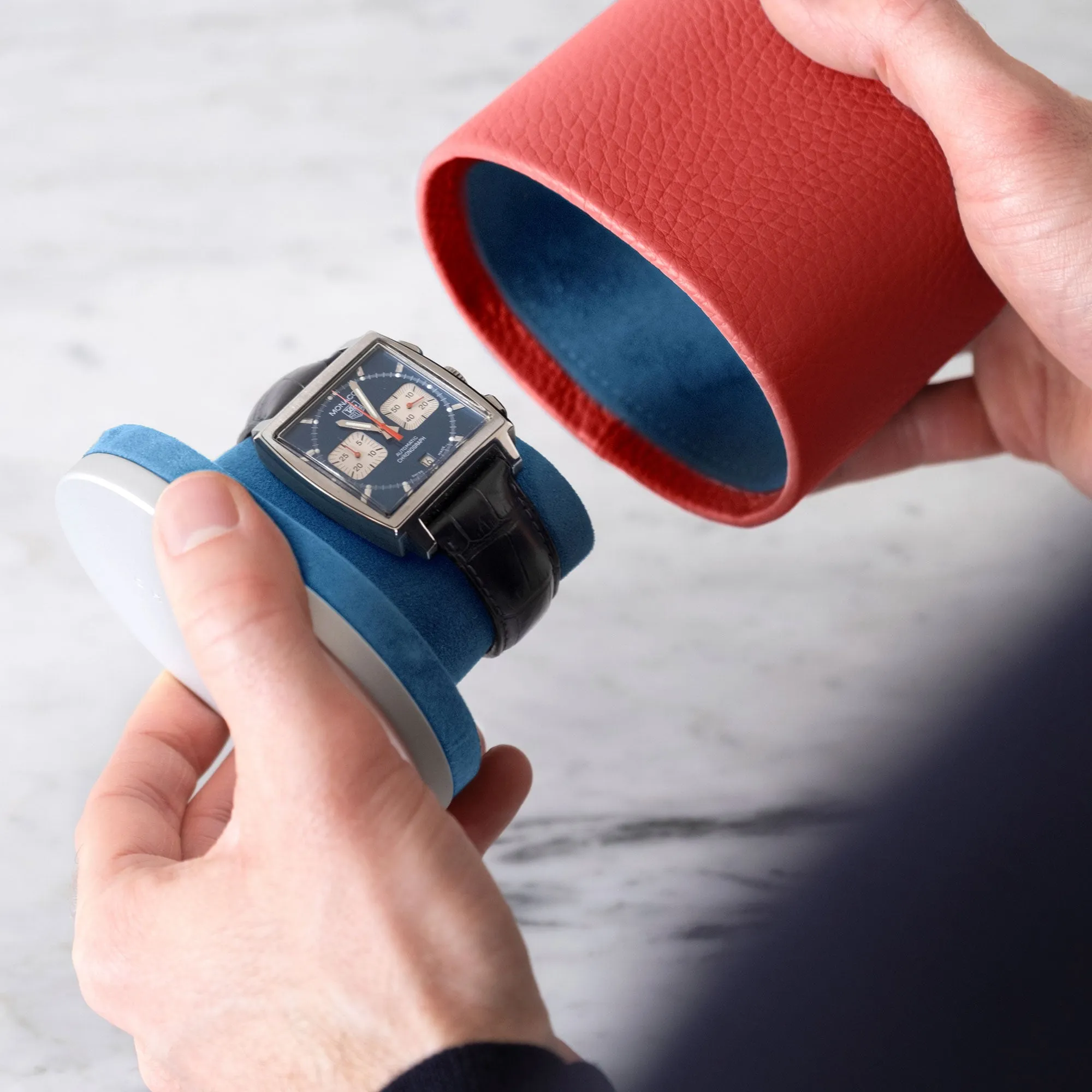 THEO WATCH ROLL - HIBISCUS / GREY