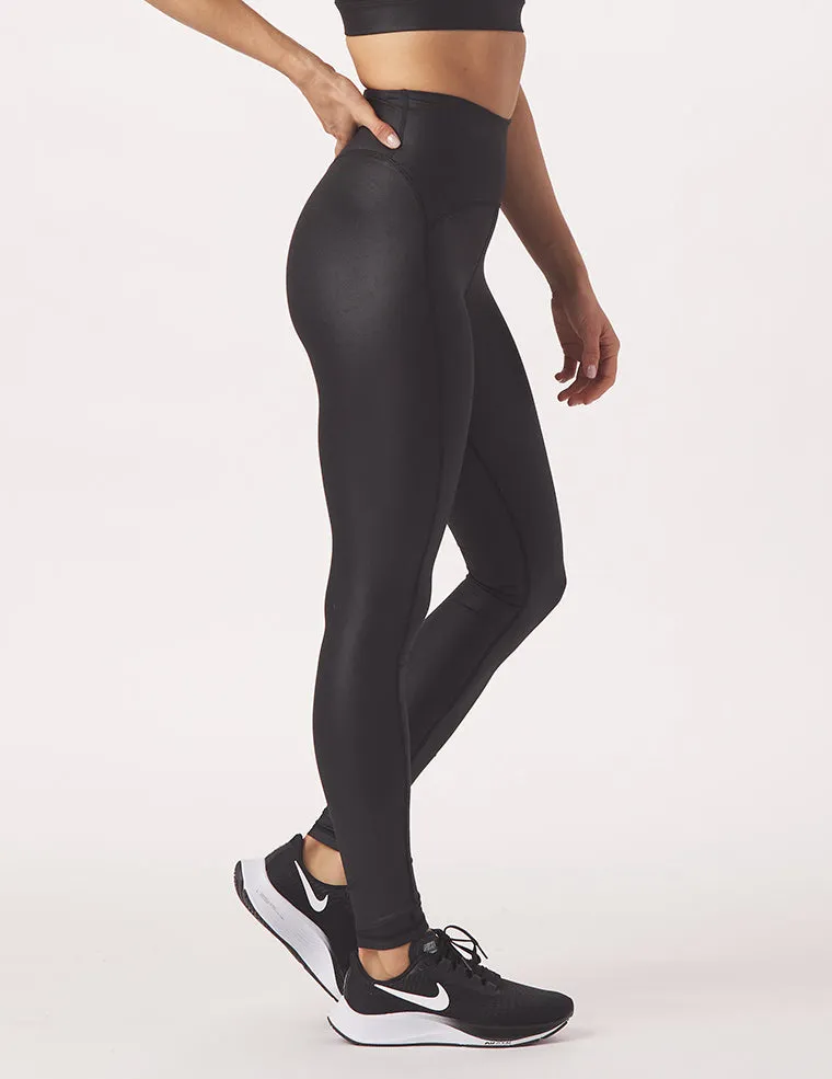 To The Point Legging: Black Gloss