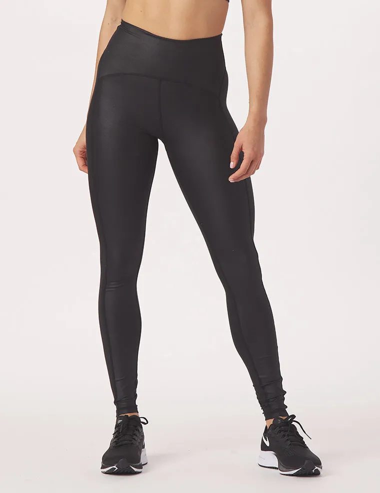 To The Point Legging: Black Gloss