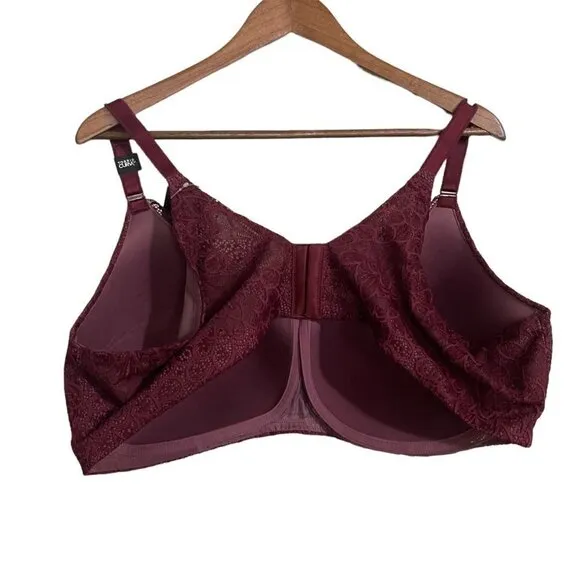 Torrid NWT Lace Red 360 Back Smooth Lightly Lined Everyday Wire-Free Bra 48D