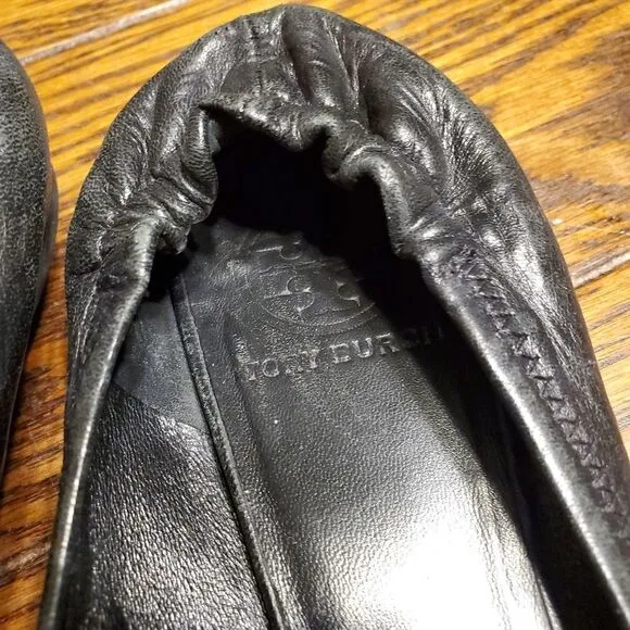 Tory Burch reva black ballet flat size 9.5