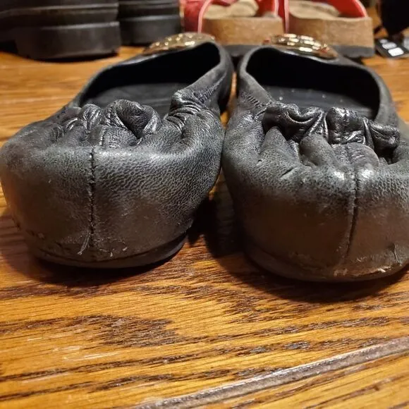 Tory Burch reva black ballet flat size 9.5