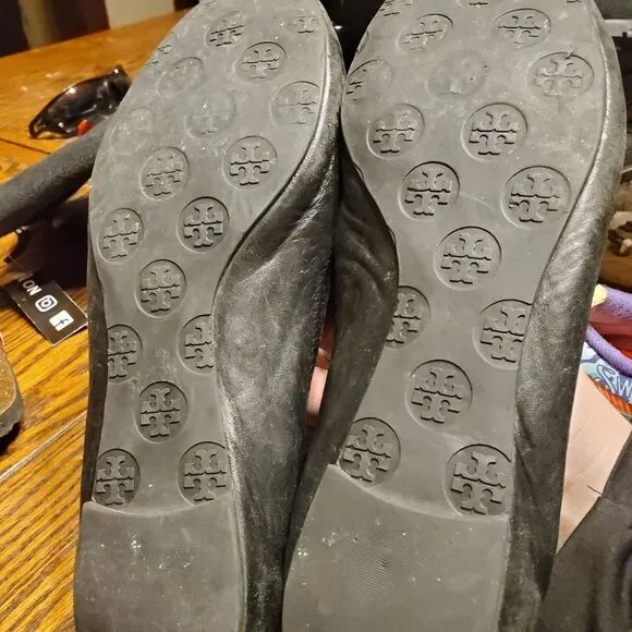 Tory Burch reva black ballet flat size 9.5