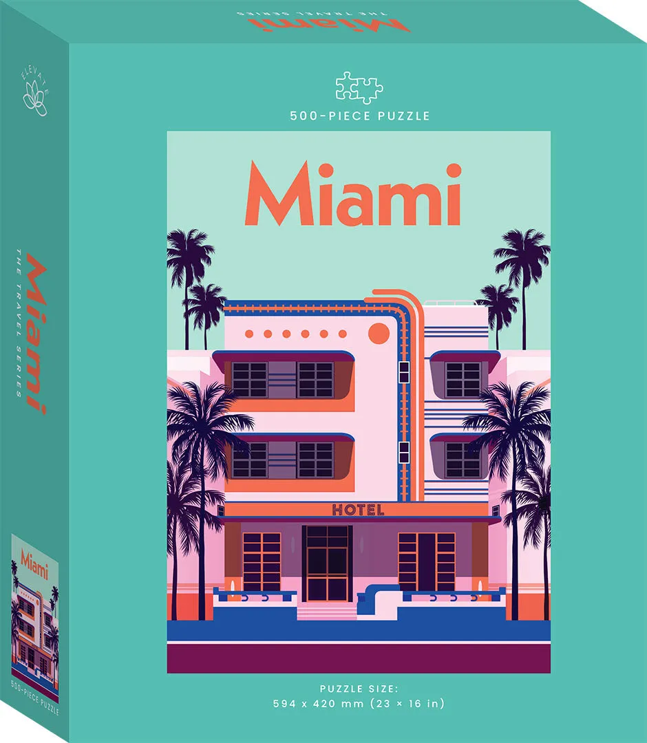 Travel Poster 300pc Jigsaw: Miami