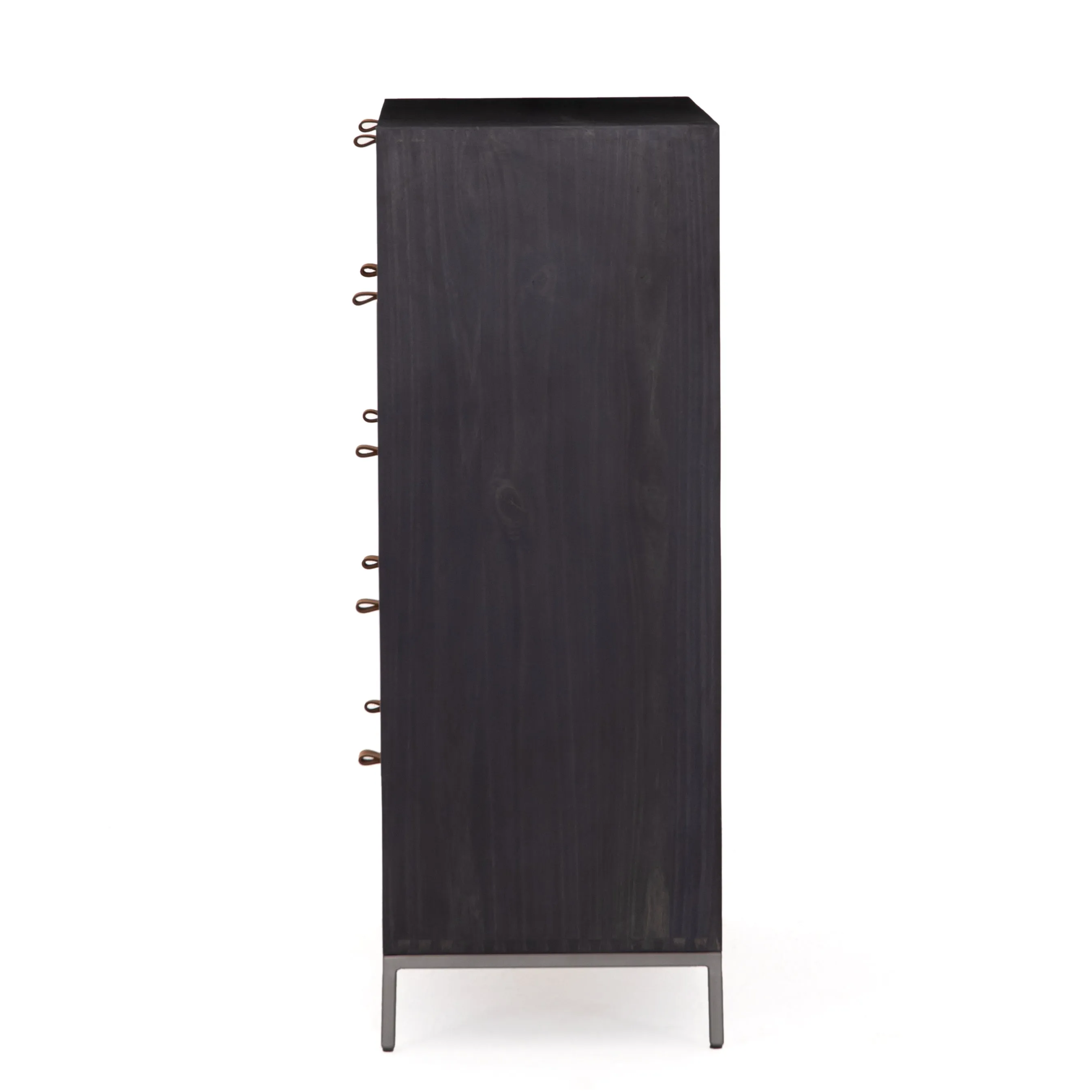 Trey 5 Drawer Dresser-Black Wash Poplar