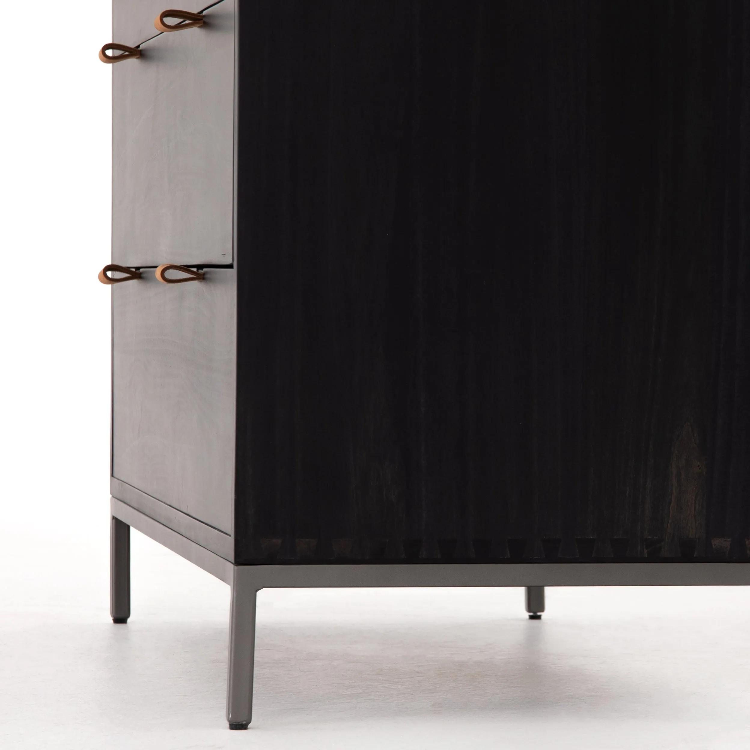 Trey 5 Drawer Dresser-Black Wash Poplar