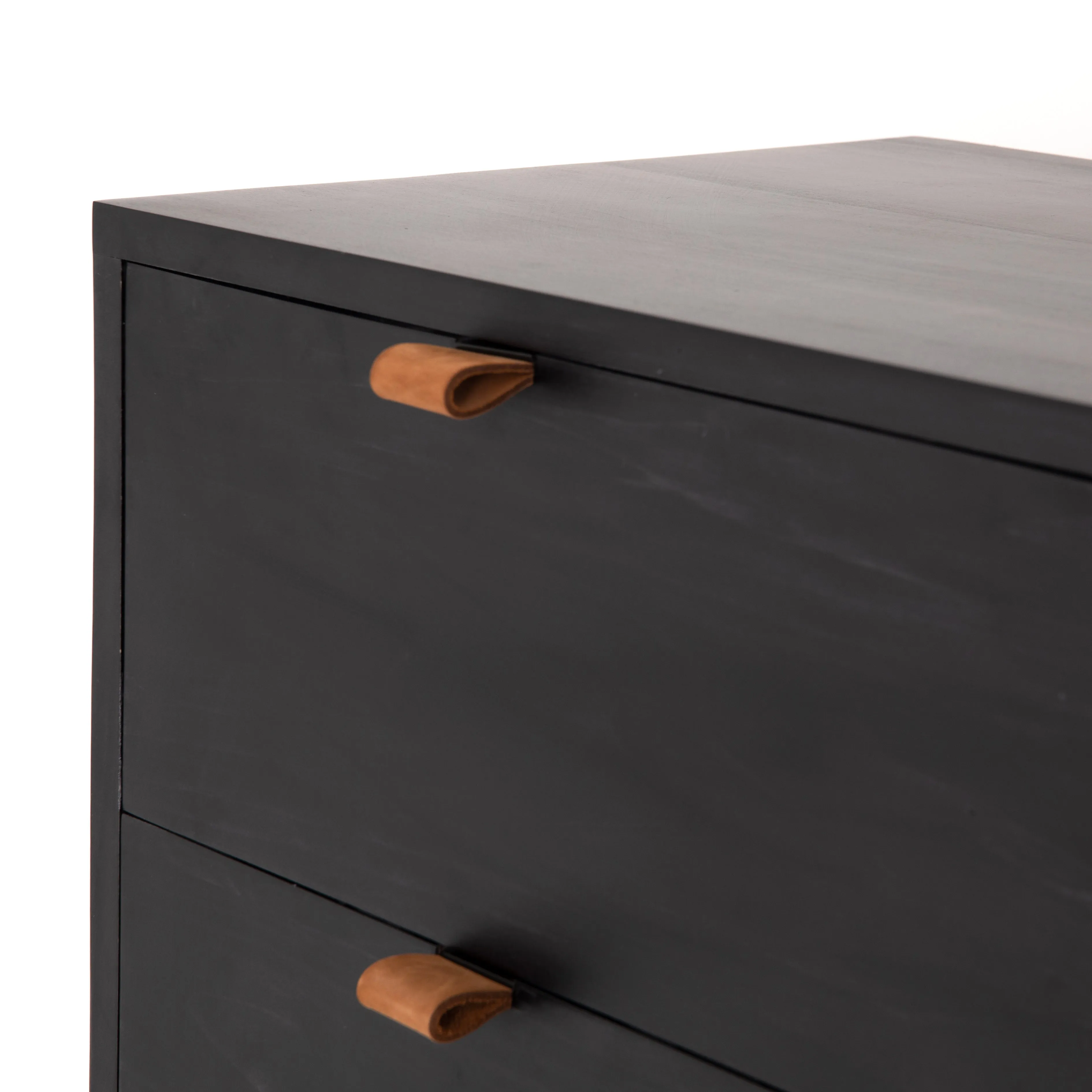 Trey 5 Drawer Dresser-Black Wash Poplar