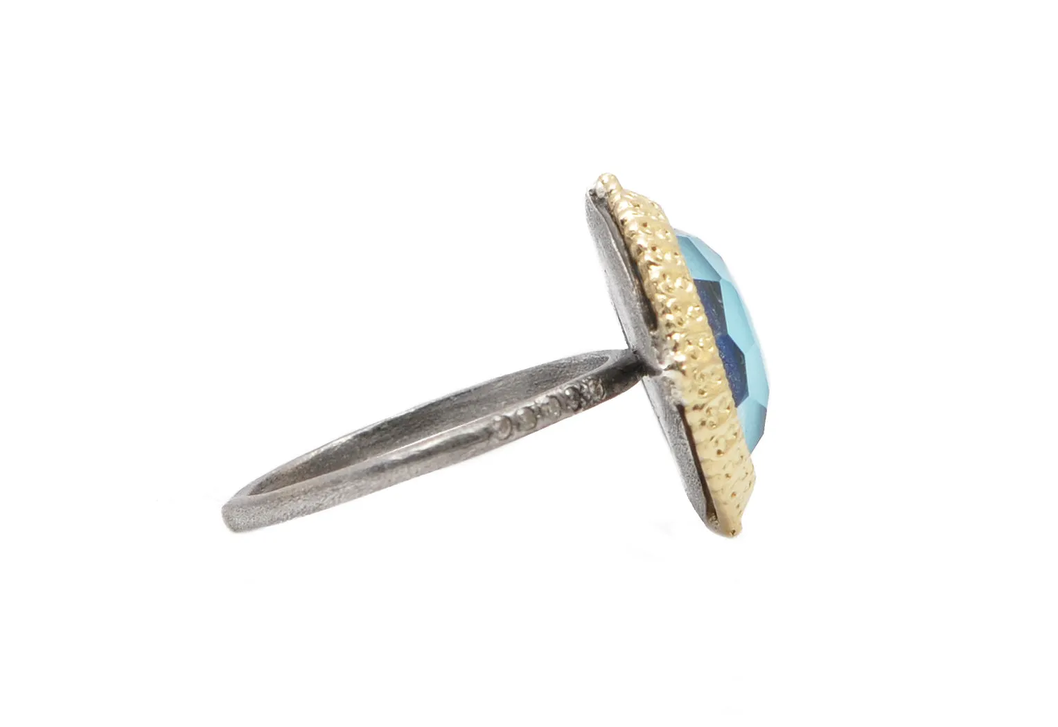 Turquoise Round Pointed Statement Ring