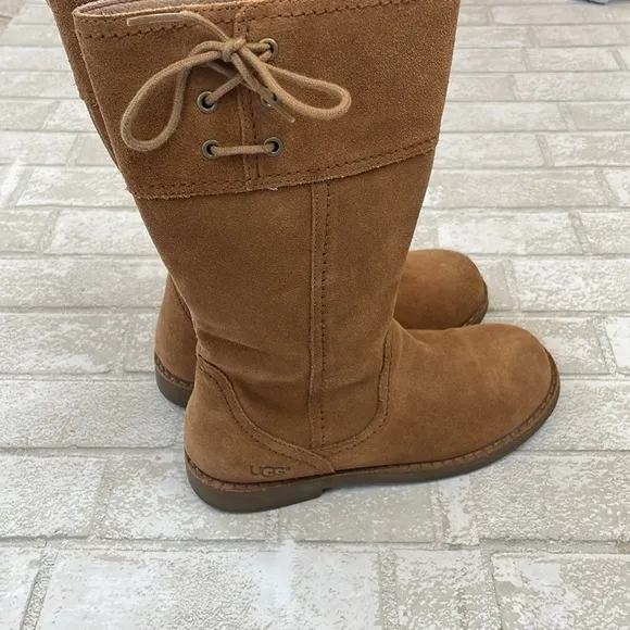Ugg brown suede leather boots