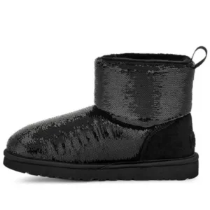 Ugg Classic II Mini Mirror Ball Black Sequin Boots