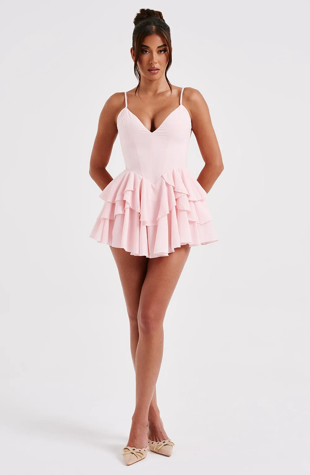 Veena Playsuit - Blush