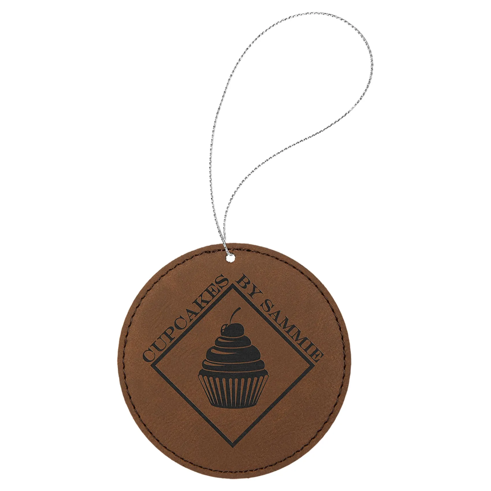 Vegan Leather Ornament - Multiple Shapes