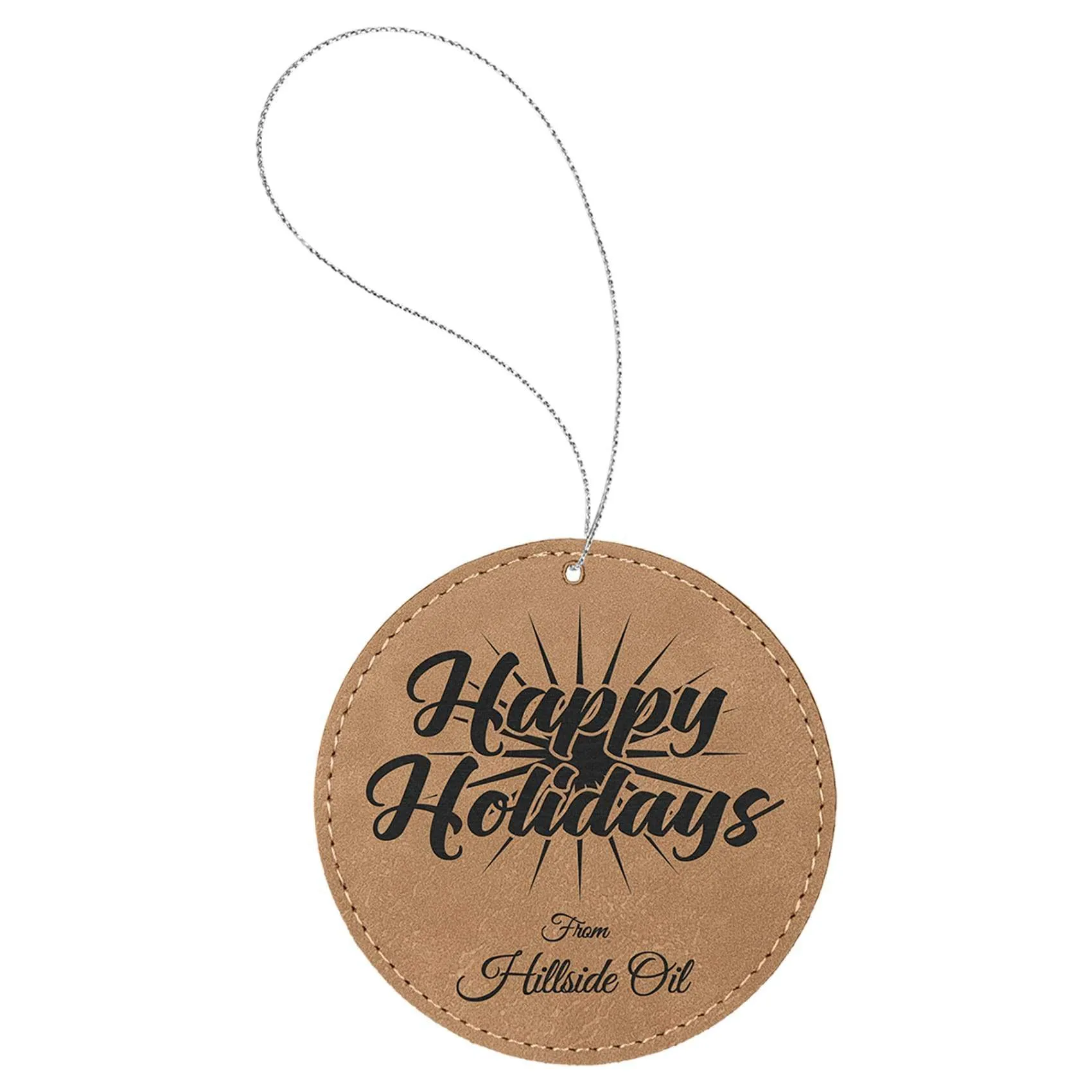Vegan Leather Ornament - Multiple Shapes