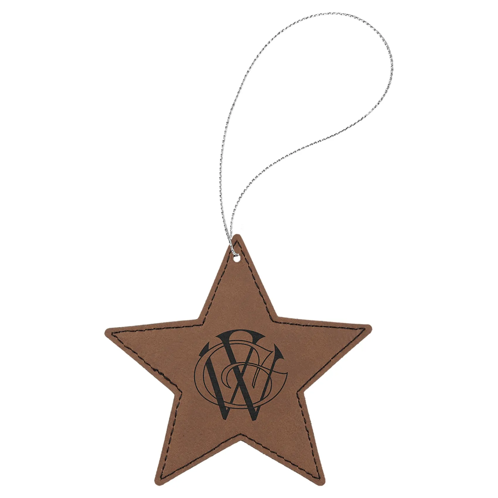 Vegan Leather Ornament - Multiple Shapes