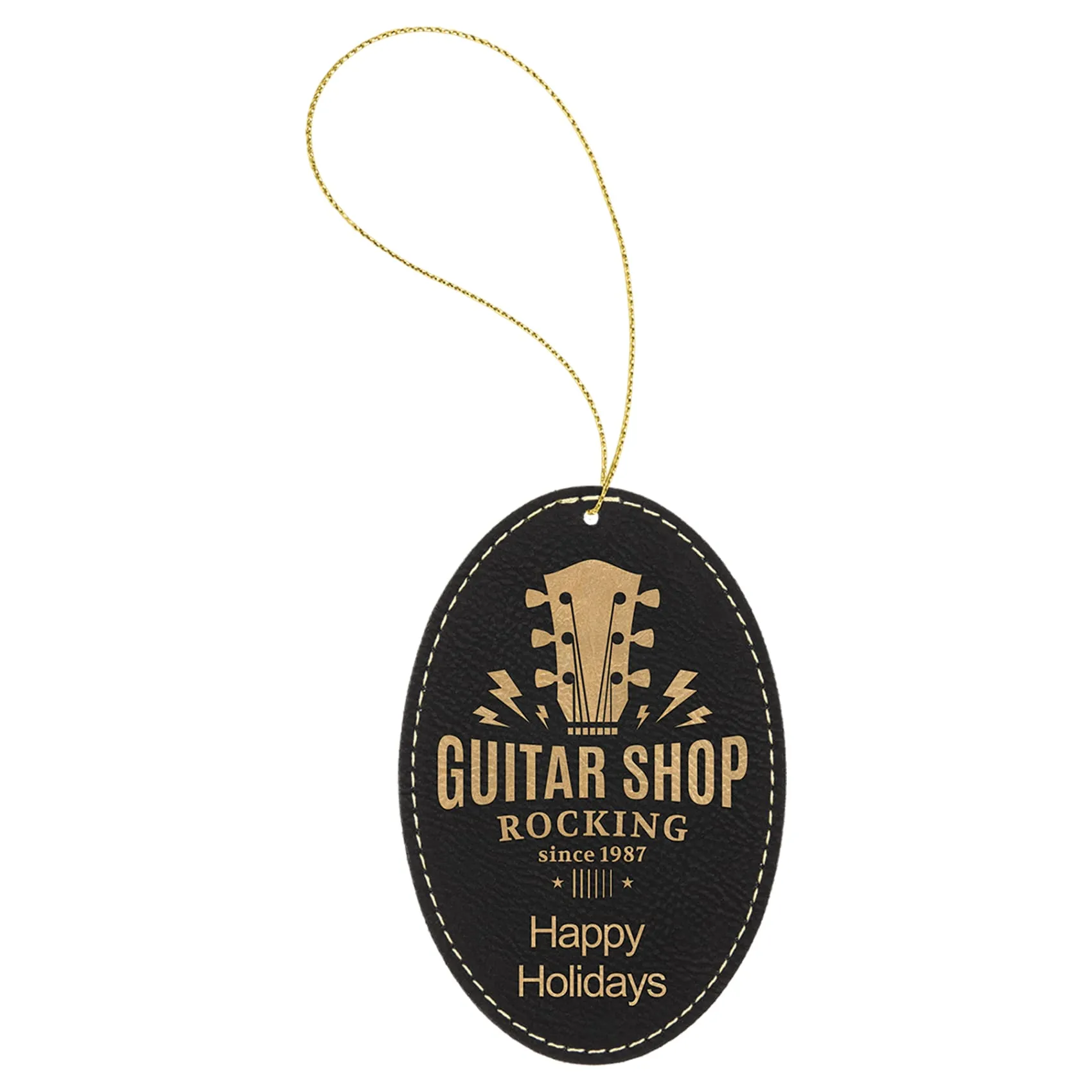 Vegan Leather Ornament - Multiple Shapes