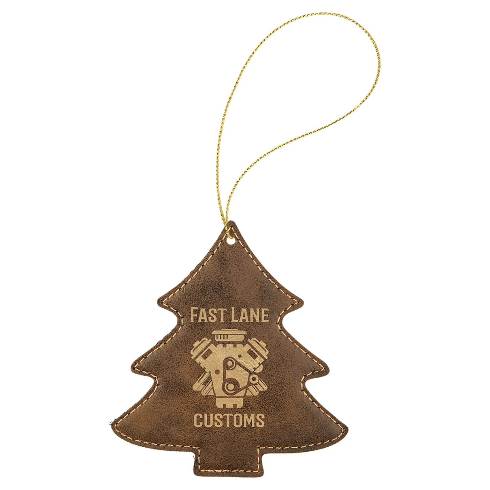 Vegan Leather Ornament - Multiple Shapes