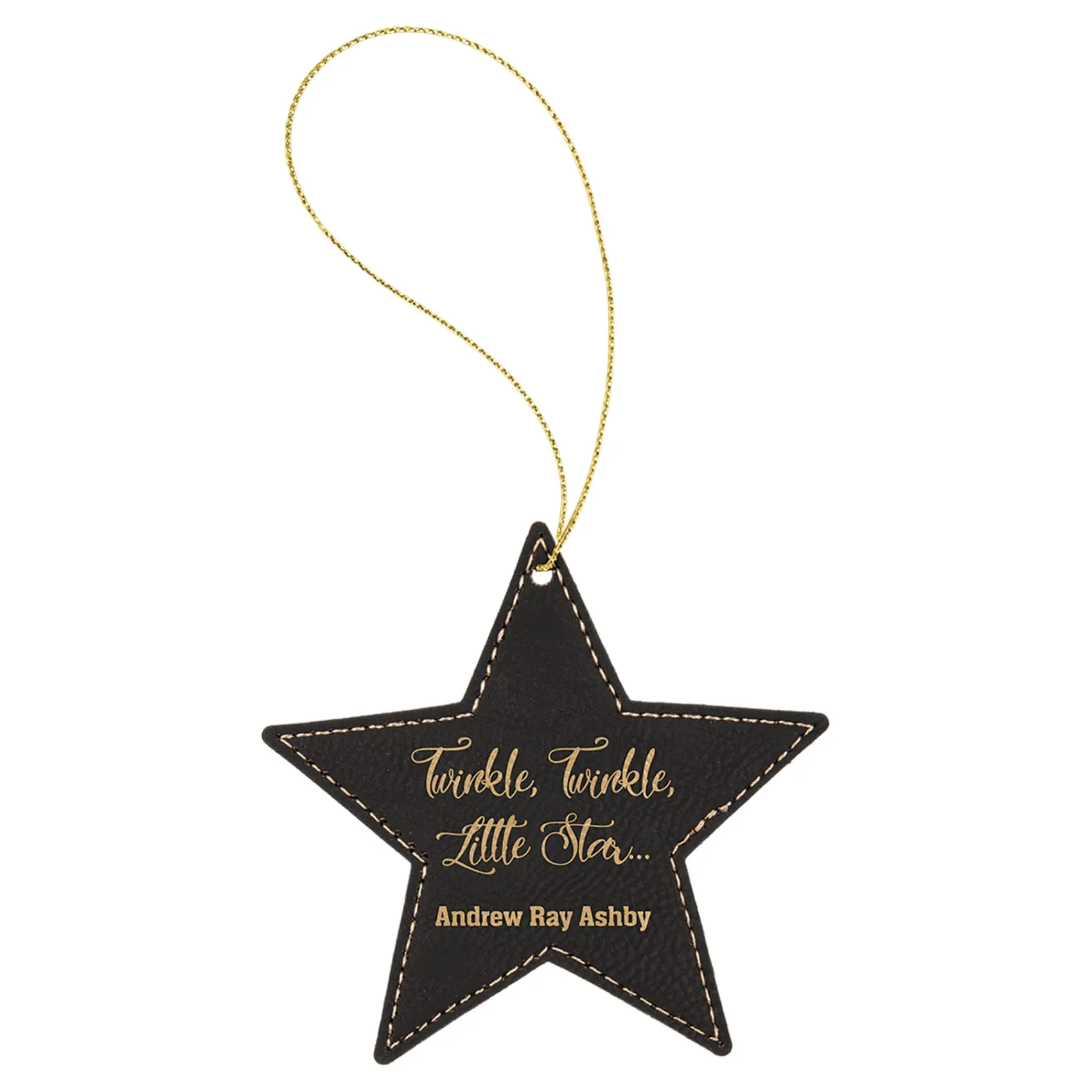 Vegan Leather Ornament - Multiple Shapes